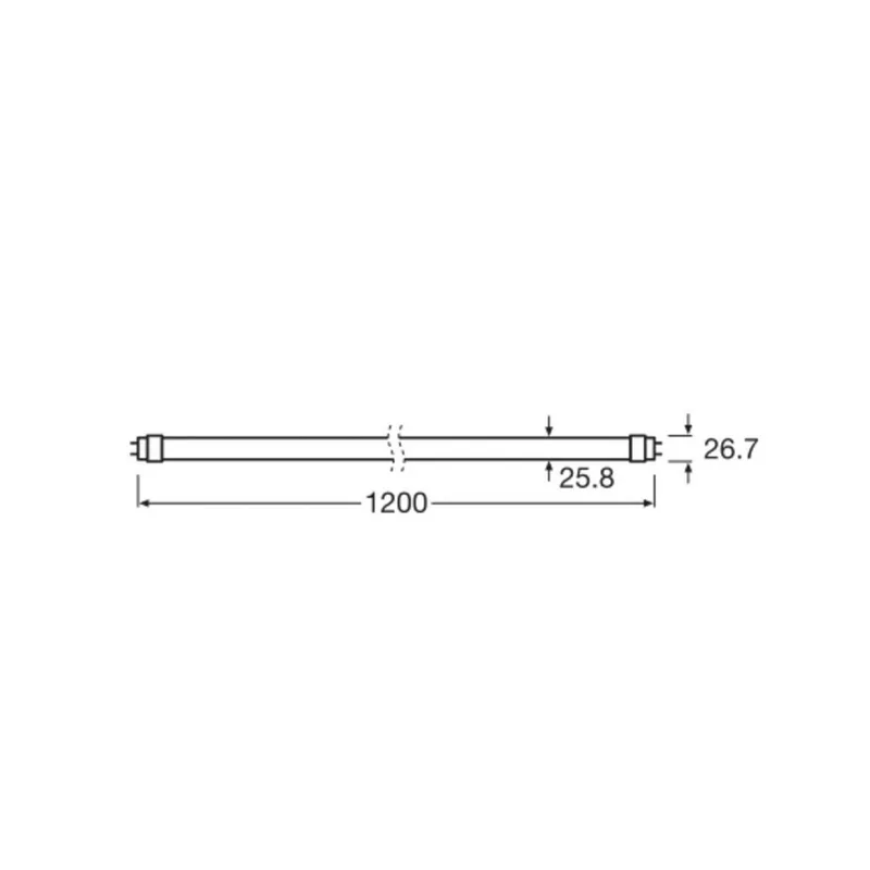 LED-rørpære T8 10W energiklasse 840 120cm fra Osram – produktbillede