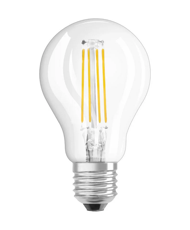 LED-Leuchtmittel Osram LED E27 G45 Filament KLAR 6W = 60W Tropfen 806lm 230V Warm 2700K, E27, Warmweiß, Filament klar, Tropfen de Osram en Blanc – photo produit