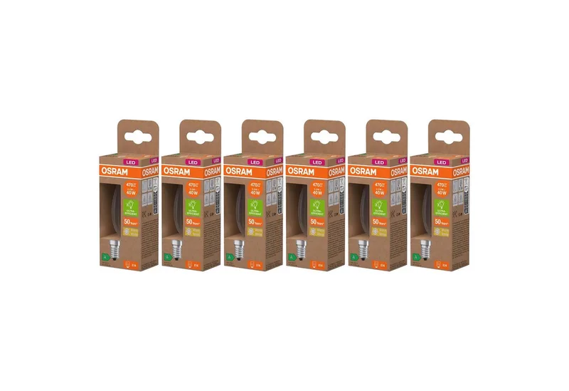 LED-Leuchtmittel Osram LED LSSPCLB40 – 2.2W E14, 2700K Warmweiß, 6er-Pack, 6 St. von Osram – Produktfoto