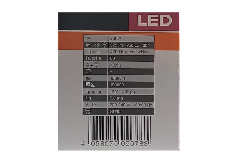 LED-Leuchtmittel Osram LED STAR PAR16 6,9W/840 GU10 – Kaltweiß 60° (10er-Pack), 10 St. von Osram – Produktfoto 3 von 3