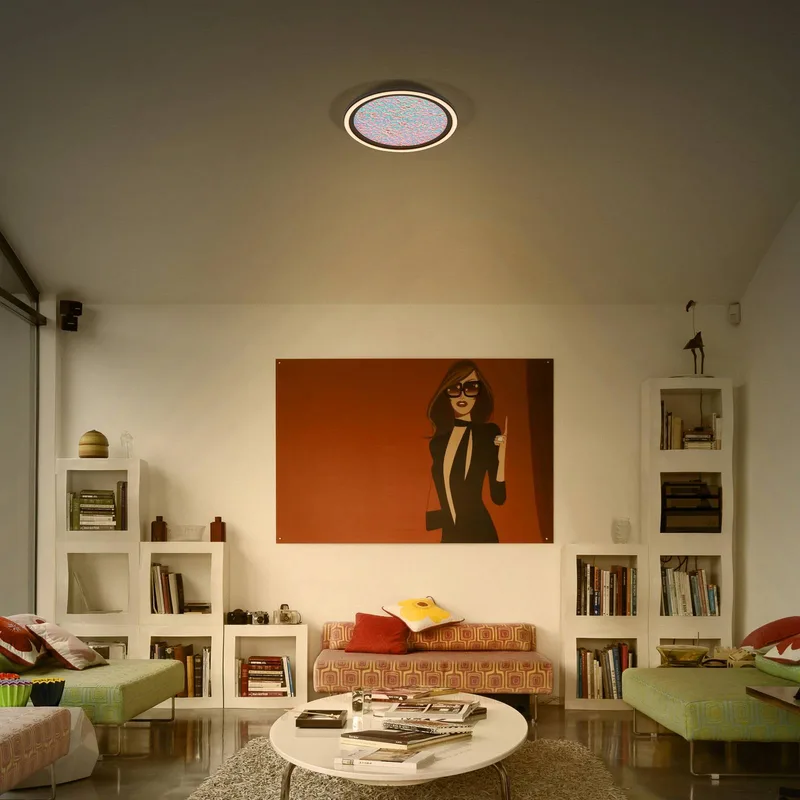 LED plafondlamp Orbis Iridy, Ø 30 cm Click-CCT de Osram en Noir – photo produit
