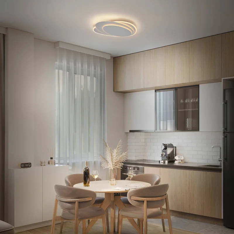 LED plafondlamp ORBIS LAYERS, 49 x 36 cm, CCT de Osram en Blanc – photo produit