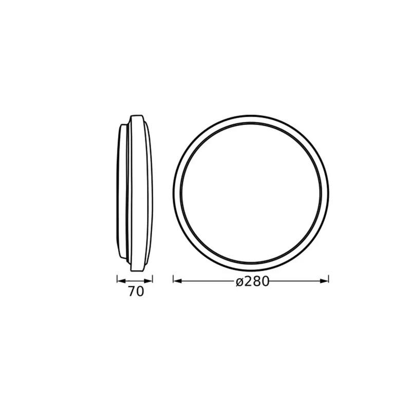 LED plafondlamp ORBIS LONDON, Ø 28 cm, metaal by Osram in White – product photo