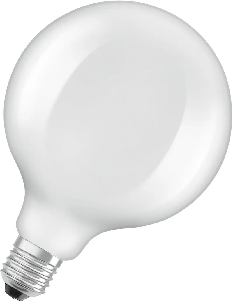 LED Retrofit CLASSIC GLOBE125 in G125-vorm, LED-lamp, loodvrij glas, mat, 7,5 W, (ex 75 W), 1055 lm, koel wit, 4000 K, 15000 uur, CRI 80 de Osram – photo produit