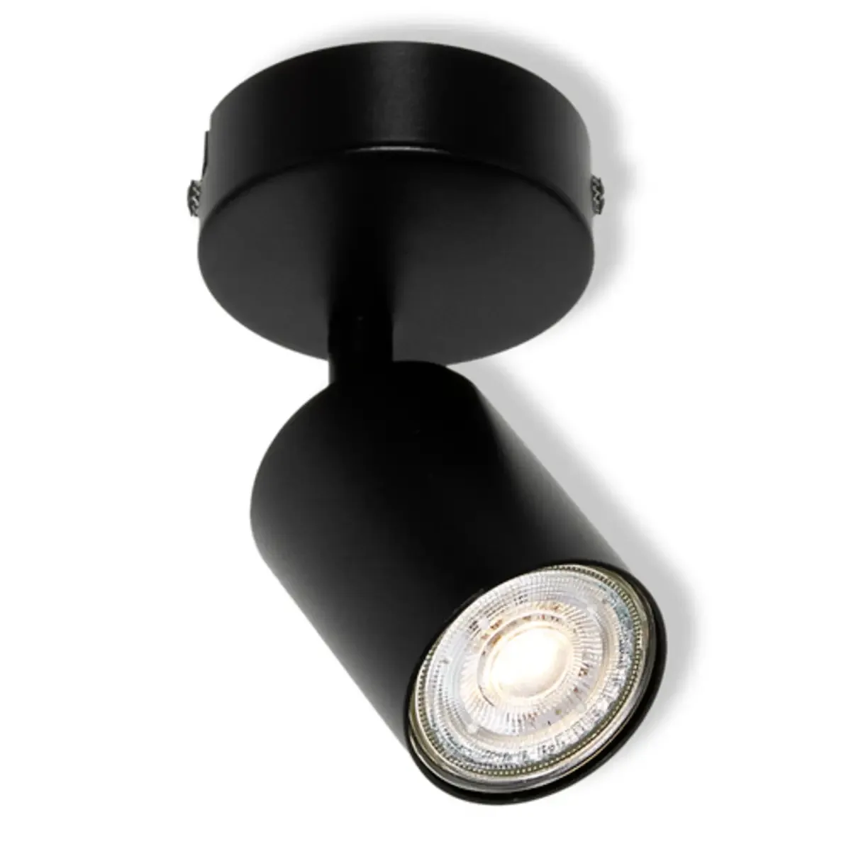 LED SPOT ELEMENTAL BLACK 1XGU10 ROUND BLACK 4099854587528 Deckenstrahler LED-Reflektorlampe GU10 Schwarz fra Osram – produktbillede