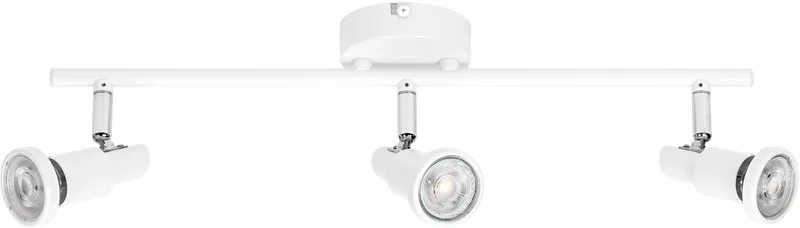 LED SPOT GU10 3 x 3,4W, 690lm, 2.700K Farbtemperatur, warmweiße Lichtfarbe, zeitloses Design, austauschbare LED-Lampe, ideal für Innenräume, CRI 90, verstellbare Köpfe de Osram en Blanc – photo produit