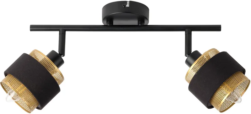 LED Spot Hornet 2X2.8W 827 E14 Zwart, dimbaar, warm wit (2700 K), 2 verstelbare lampkoppen, E14-fittingen, OSRAM LED-lampen inbegrepen von Osram – Produktfoto