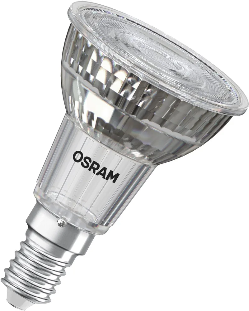LED Spot Reflector Superstar PAR16 50 dimbaar, 2700 K warm wit, 3,7 W, E14, 36°, 350 lm, 15.000 h, voor spotverlichting, accentverlichting, kleine fitting van Osram – productfoto