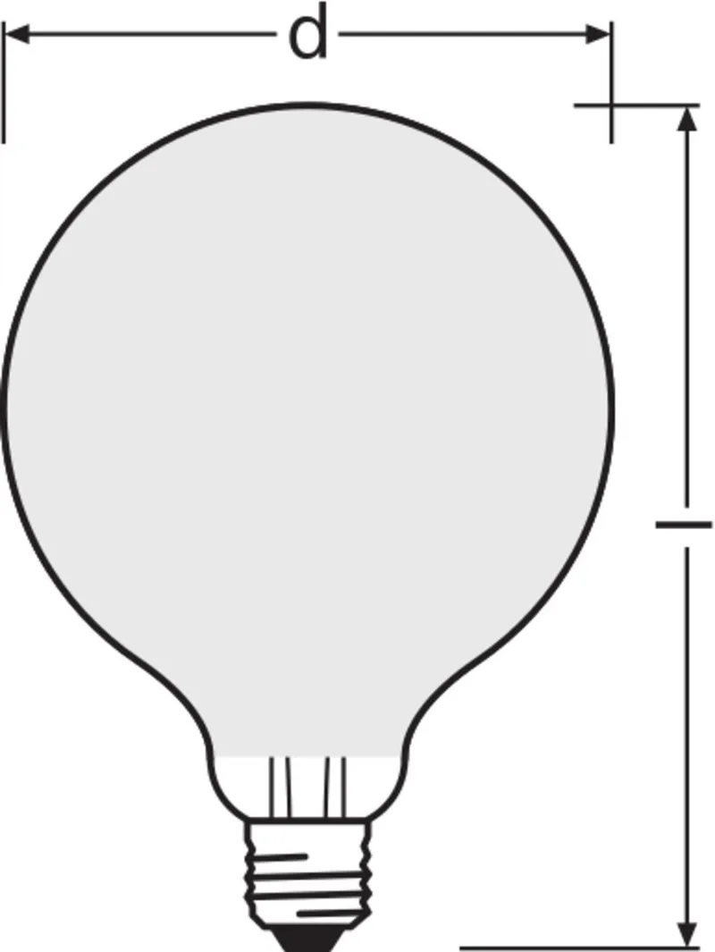 LED-Lampe LED Comfort globe95 frosted 1521lm 11W940 100W E27 dimmable E27 von Osram – Produktfoto