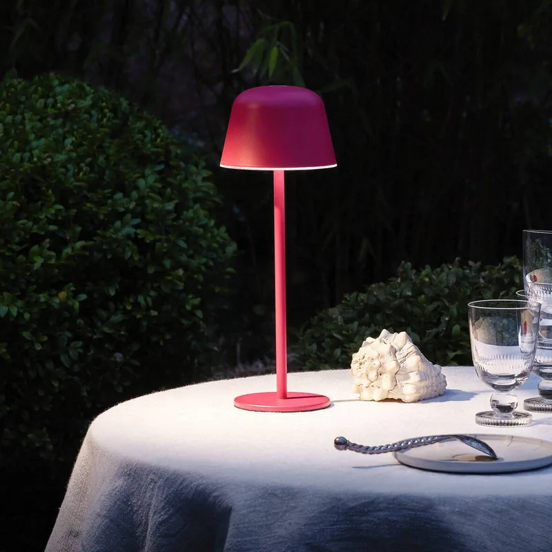 LED-Akku-Tischlampe ENDURA STYLE magenta 30cm IP44 CCT von Osram in Magenta – Produktfoto