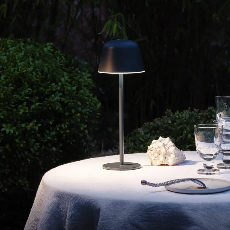 LED-batteridrevet LED-bordlampe ENDURA STYLE grafit 30 cm IP44 CCT fra Osram i Mørkegrå – produktbillede