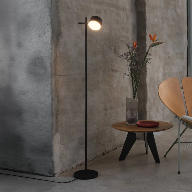 LED vloerlamp Decor Kyoto, aluminium, dimbaar från Osram i Svart – produktbild