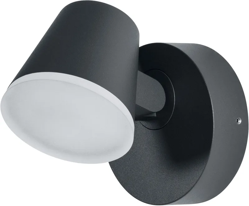 Midi LED Spot Outdoor, warm wit 3000 K, buitenlamp, 13.5W, draaibare kop, IP44, 800lm, spuitgietaluminium von Osram in Dunkelgrau – Produktfoto