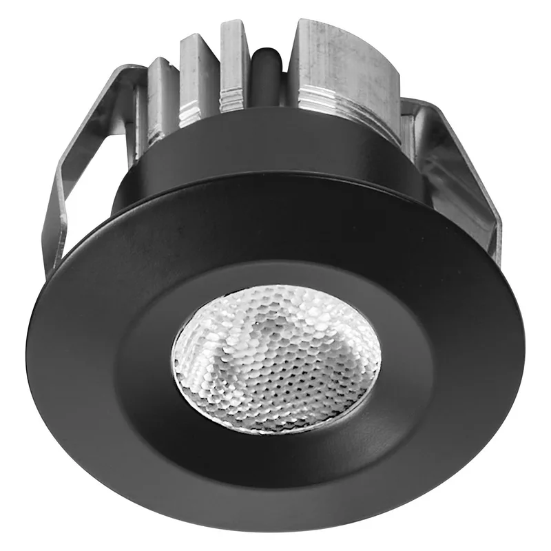 Mini Spot LED inbouwspot 6W IP44, set van 5 plafondspots 42mm 450lm, badkamer keuken warm wit 3000K von Osram in Schwarz – Produktfoto