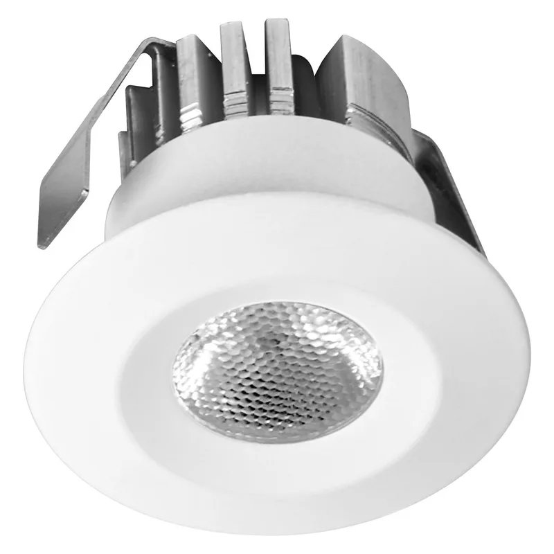 Mini Spot LED inbouwspot 6W Wit IP44, set van 5 plafondspots 42mm 480lm, badkamer keuken warm wit 3000K de Osram en Blanc – photo produit