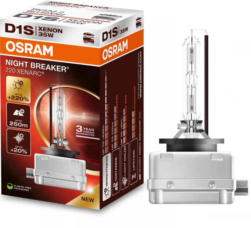 Automotive 66140XN2 Xenonlampa XENARC NIGHT BREAKER® 220 D1S 35 W 85 V från Osram – produktbild