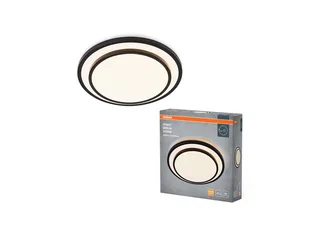 ORBIS BERLIN LED plafondlamp 300mm, 16W, 2000lm, warm witte lichtkleur, zeer homogene lichtverdeling, long life, niet vervangbare LED module, rond, IP20, 3000K. fra Osram i Sort – produktbillede 4 af 4