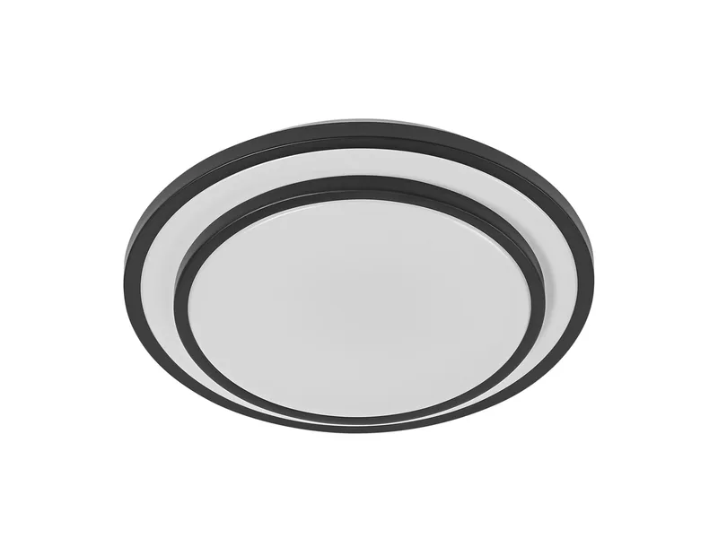 ORBIS BERLIN LED plafondlamp 300mm, 16W, 2000lm, warm witte lichtkleur, zeer homogene lichtverdeling, long life, niet vervangbare LED module, rond, IP20, 3000K. fra Osram i Sort – produktbillede 3 af 4