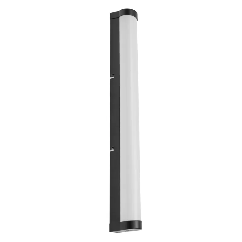 ORBIS Buisspiegel-/wandlamp met LED, mat glas/zwart, 12W, 1100lm, dimbaar, 3000/4000K verstelbaar via wandschakelaar, 60cm diameter, IP44 bescherming tegen vreemde voorwerpen/spatwater von Osram in Schwarz – Produktfoto