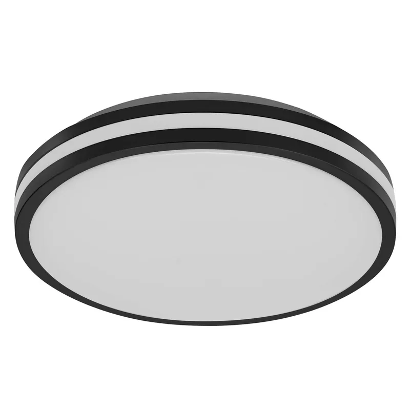 ORBIS Caleb LED Plafondlamp 295mm, 16W, 3000K warm wit, Metaal met Kunststof ring, IP20 fra Osram i Sort – produktbillede