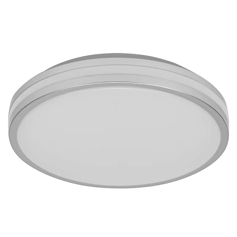 ORBIS Caleb LED Plafondlamp 295mm, 16W, 3000K warm wit, Metaal met Kunststof ring, IP20 de Osram en Argent – photo produit