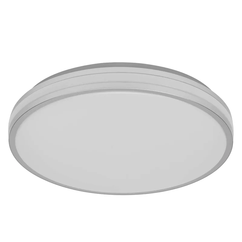 ORBIS Caleb LED Plafondlamp 385mm, 24W, 3000K warm wit, Metaal met Kunststof ring, IP20 de Osram en Argent – photo produit