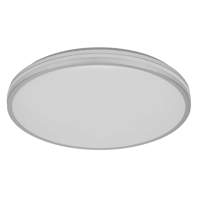 ORBIS Caleb LED Plafondlamp 490mm, 36W, 3000K warm wit, Metaal met Kunststof ring, IP20 de Osram en Argent – photo produit