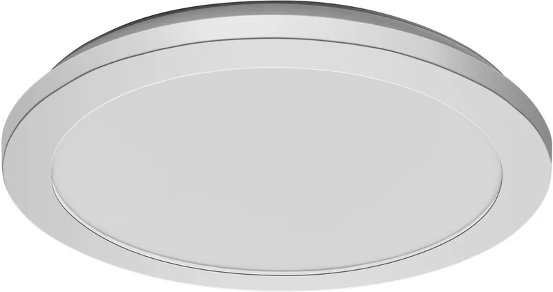 ORBIS Disc wand-/plafondlamp met LED, 22W, 1800lm, 3000/4000K, verstelbaar via wandschakelaar met Click CCT, 30cm diameter, IP44 bescherming voor badkamers, inclusief schroeven/pluggen de Osram en Chrome – photo produit