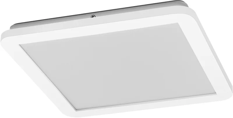 ORBIS Disc wand-/plafondlamp met LED, 22W, 1800lm, 3000/4000K, verstelbaar via wandschakelaar met Click CCT, 30x30cm, IP44 bescherming voor badkamers, inclusief montageschroeven en pluggen fra Osram i Hvid – produktbillede