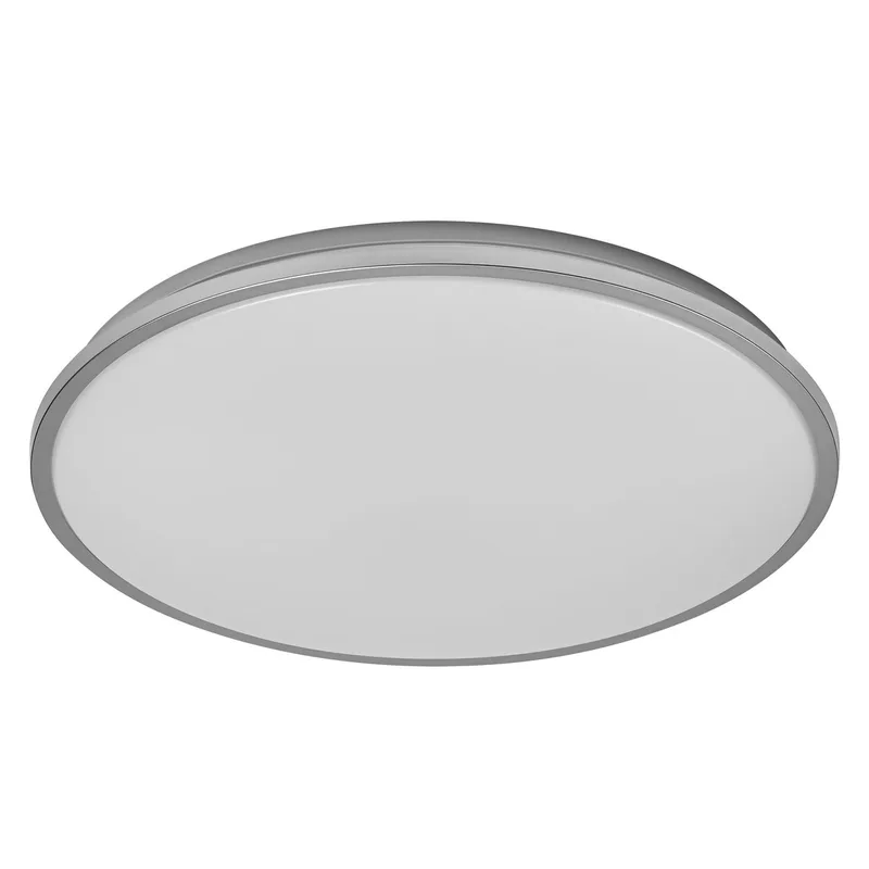 ORBIS DUBLIN LED plafondlamp 390mm, 24W, 2700lm, warm witte lichtkleur, zeer homogene lichtverdeling, long life, niet-vervangbare LED module, rond, IP20, 3000K. fra Osram i Sølv – produktbillede