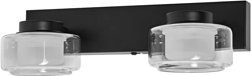 ORBIS Flame wand- en plafondlamp met LED, 11W, 700lm, 3000/4000K, kleurtemperatuur instelbaar via wandschakelaar (koud wit/warm wit), IP44 bescherming tegen vreemde voorwerpen en spatwater de Osram en Noir – photo produit
