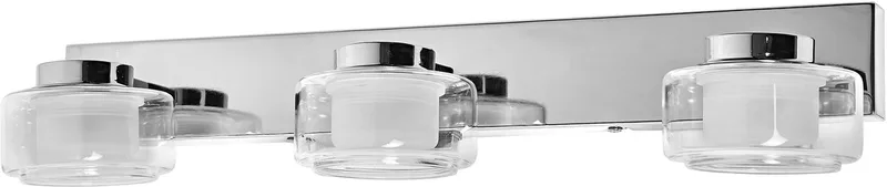 ORBIS Flame wand- en plafondlamp met LED, 16,5W, 1050lm, 3000/4000K, kleurtemperatuur instelbaar via wandschakelaar (koud wit/warm wit), IP44 bescherming tegen vreemde voorwerpen en spatwater de Osram en Chrome – photo produit