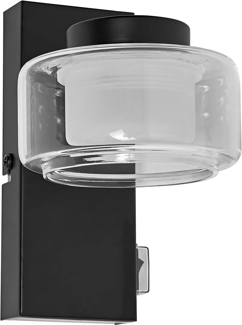 ORBIS Flame wand- en plafondlamp met LED, 5,5W, 350lm, 3000/4000K, kleurtemperatuur instelbaar via wandschakelaar (koud wit/warm wit), IP44 bescherming tegen vreemde voorwerpen en spatwater von Osram in Schwarz – Produktfoto