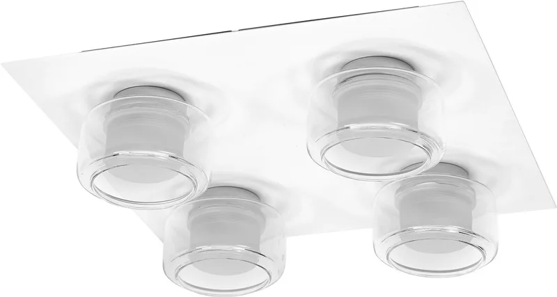 ORBIS Flame wand- en plafondlamp met LED, wit, 22W, 1400lm, 3000/4000K, kleurtemperatuur instelbaar via wandschakelaar (koud wit en warm wit), IP44 bescherming tegen vreemde voorwerpen en spatwater de Osram en Blanc – photo produit