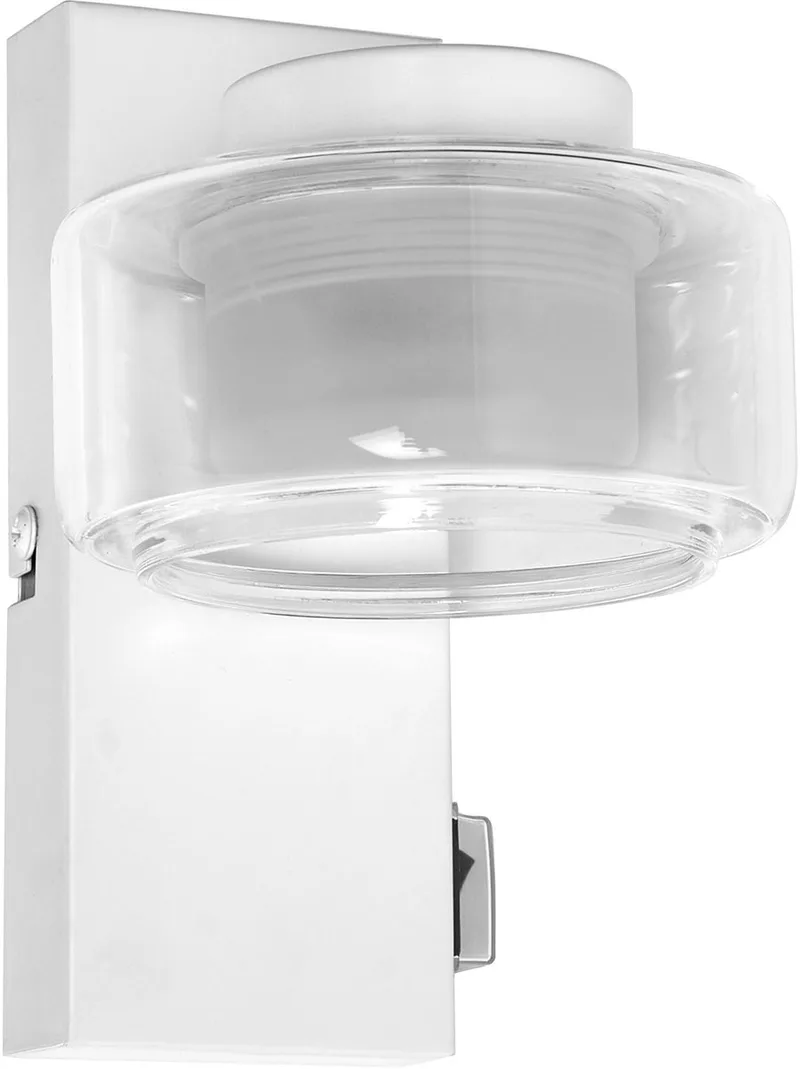 ORBIS Flame wand- en plafondlamp met LED, wit, 5,5W, 350lm, 3000/4000K, kleurtemperatuur instelbaar via wandschakelaar (koud wit en warm wit), IP44 bescherming tegen vreemde voorwerpen en spatwater by Osram in White – product photo