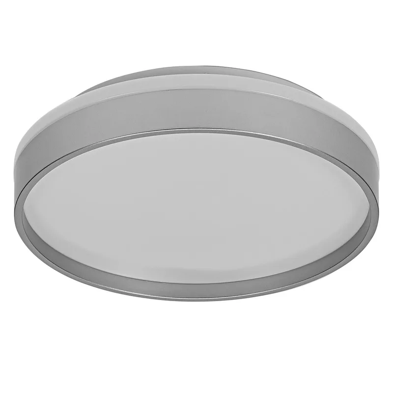 ORBIS Gisela LED Plafondlamp 300mm, 16W, 3000K warm wit, Metaal met Kunststof ring, IP20 de Osram en Argent – photo produit