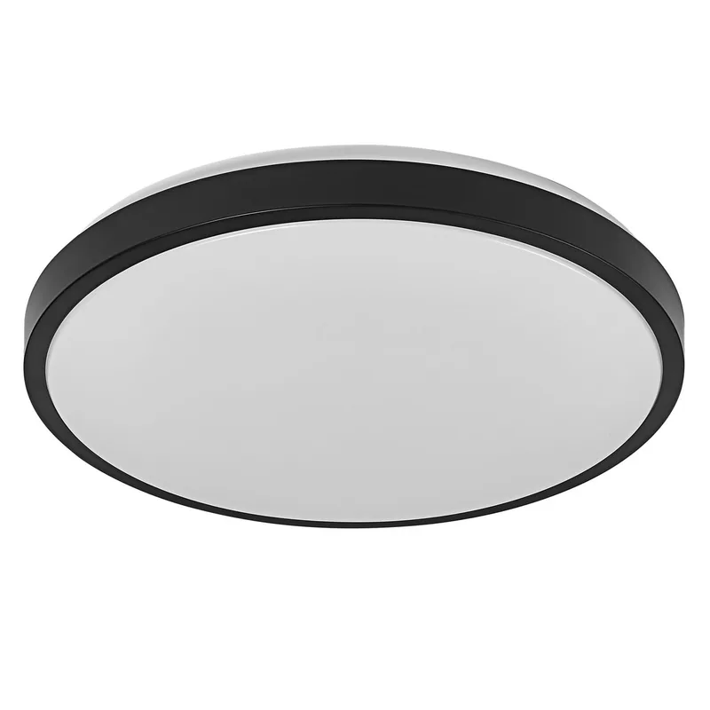 ORBIS LONDON LED plafondlamp 400mm, 24W, 2700lm, warm witte lichtkleur, zeer homogene lichtverdeling, long life, niet-vervangbare LED module, rond, IP20, 3000K. från Osram i Svart – produktbild