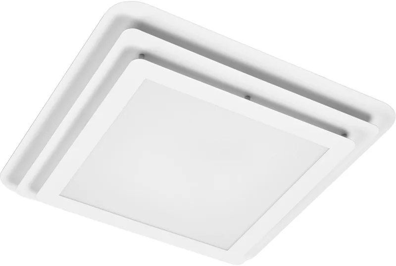 ORBIS SPIRAL LAYER CL LED plafondlamp 45X45cm, 26W, 3000lm, lichtkleur warmwit, effectieve indirecte en directe lichtverdeling, long life, vierkant, gelaagd design, IP20, 3000K. fra Osram i Hvid – produktbillede