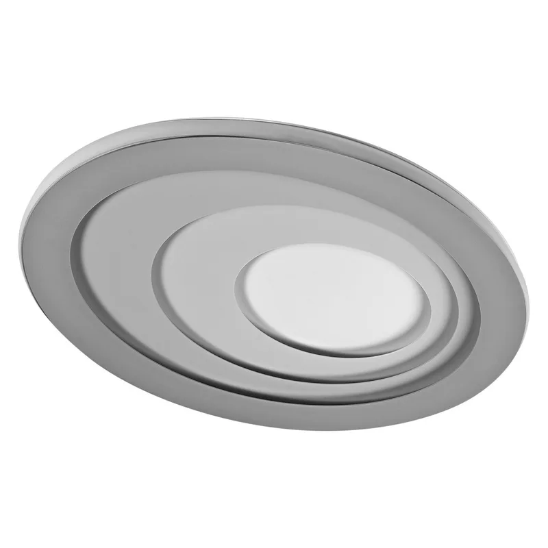 Orbis Spiral LED plafondlamp Ovaal 485mm Click-Dim 34W 3000K Warm Wit, CRI80, Metalen behuizing von Osram in Grau – Produktfoto