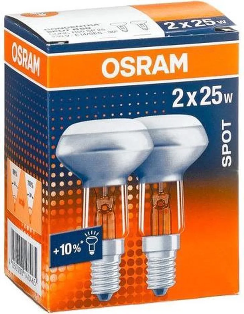 Osram 25W R50 30° E14 Gloeilamp - Dimbaar - Kleine Fitting - Duopack von Osram – Produktfoto