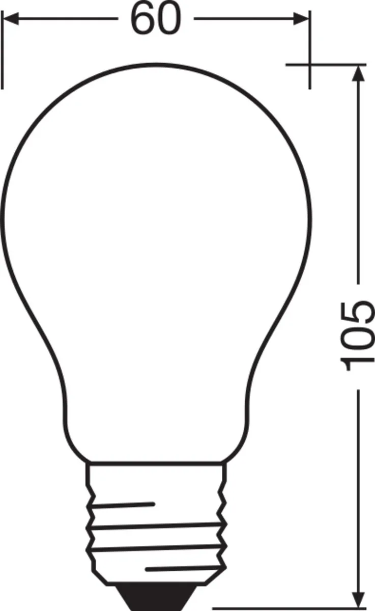 HOMELIGHTING 4058075211346 LED EEK E (A - G) E27 Birnenform 2.2 W = 25 W Warmweiß (Ø x H) 60 mm x 106 mm dimmbar 1 St. von Osram – Produktfoto 1 von 2
