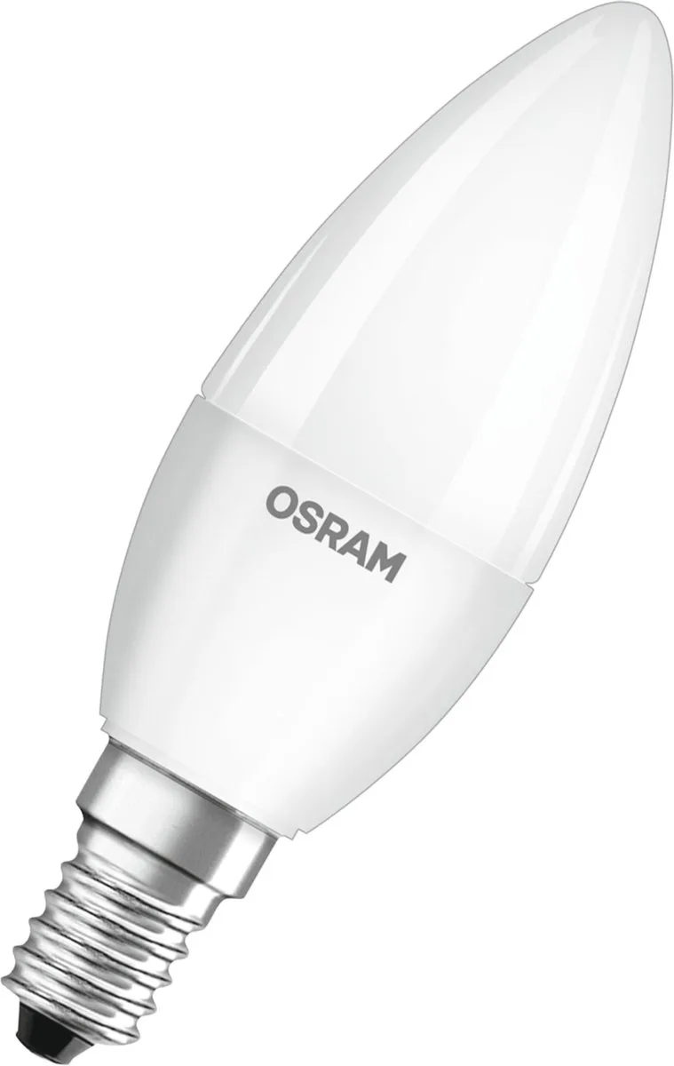 HOMELIGHTING 4058075429680 LED EEK F (A - G) E14 Kerzenform 4.9 W = 40 W Neutralweiß (Ø x H) 37 mm x 100 mm nicht dimmbar 3 St. von Osram – Produktfoto