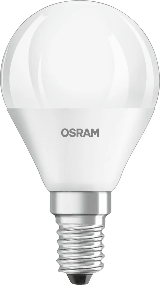 OSRAM 4058075429727 LED-lamp Energielabel F (A - G) E14 Peer 4.9 W = 40 W Neutraalwit (Ø x l) 45 mm x 82 mm 3 stuk(s) fra Osram – produktbillede