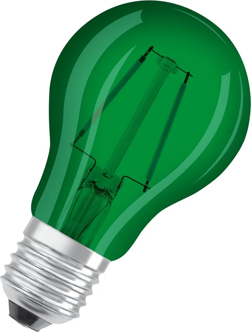 OSRAM 4058075433984 LED lamp energy label G (A to G) E27 pear 2.5 W = 15 W green (Ø x l) 60 mm x 105 mm 1 piece fra Osram – produktbillede