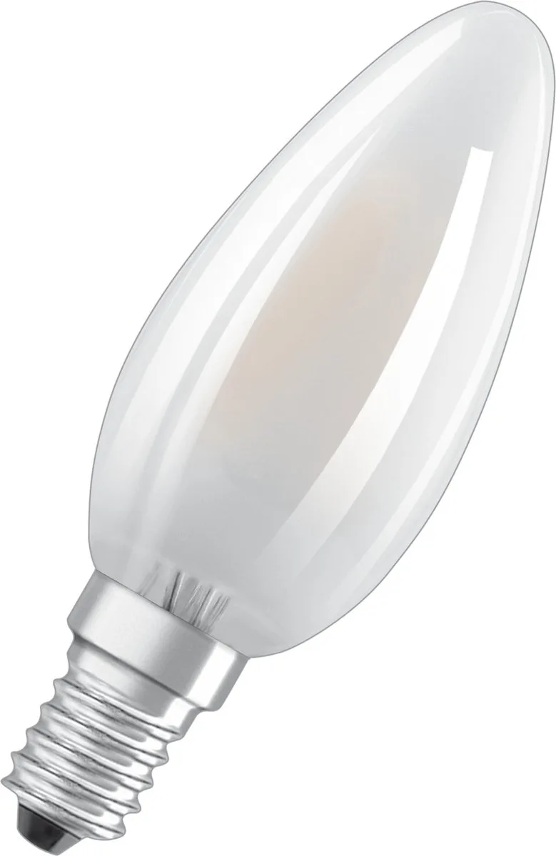 HOMELIGHTING 4058075436466 LED CEE F (A - G) E14 forme de flamme 2.5 W = 25 W blanc froid (Ø x H) 35 mm x 100 mm non dimmable 1 pc(s) de Osram – photo produit