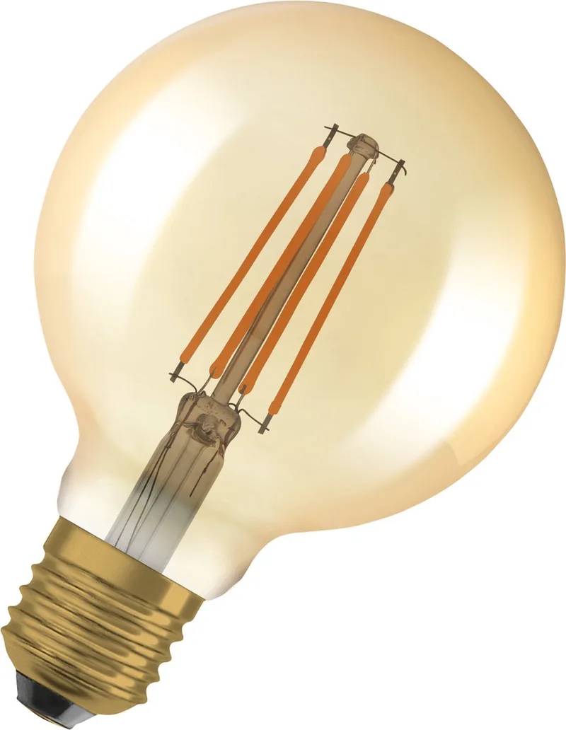 HOMELIGHTING 4058075754737 LED-lamp EEK E (A - G) E27 Kolvform 6.5 W = 55 W Varmvit (Ø x H) 95 mm x 95 mm dimbar 2 st från Osram – produktbild