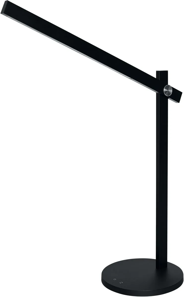 Panan Alu CCT LED tafellamp aluminium dimbaar met sensor, verstelbare kop, lichtkleur instelbaar 3000 K - 6000 K, 7 W de Osram en Noir – photo produit