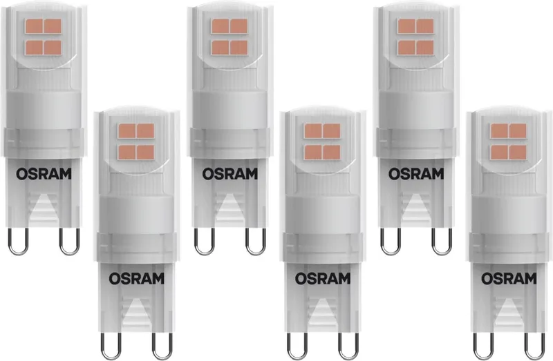 Ampoule LED Parathom G9, 1.9W, blanc chaud, remplace 19W, 6-Pack de Osram – photo produit