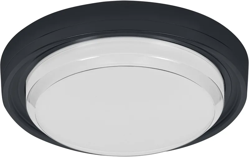 plafondlamp 3000 K / 4000 K / 6500 K, warmwit, 2100 lm, 24 W, 22 cm Ø, acrylonitril-butadieen-styreen (ABS) von Osram in Schwarz – Produktfoto