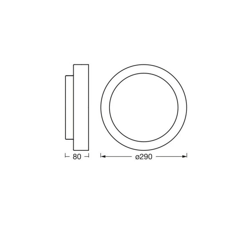 plafondlamp ORBIS MADRID, Ø 29 cm, metaal/glas fra Osram i Hout – produktbillede